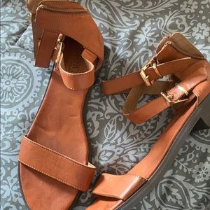 Cute brown sandals
